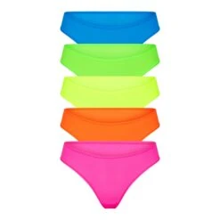 FITS EVERYBODY THONG PACK | NEON MULTI