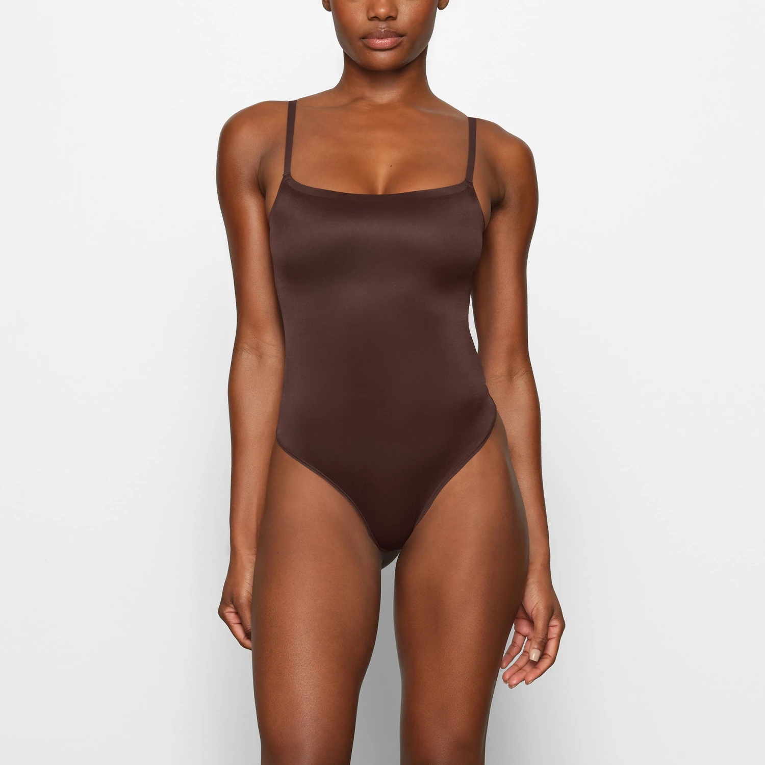 BARELY THERE SCOOP BODYSUIT | COCOA 4 BARELY THERE SCOOP BODYSUIT | COCOA - Image 2