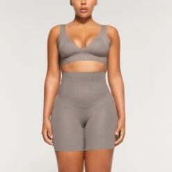 BONDED CORSET SHORT | STEEL -Underwear Specialty Shop SKIMS BOTTOM BO SHO 2664 OA STL 0001