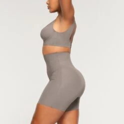 BONDED CORSET SHORT | STEEL -Underwear Specialty Shop SKIMS BOTTOM BO SHO 2664 OA STL 0010