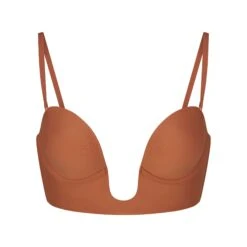DEEP PLUNGE SHAPEWEAR BRA | BRONZE -Underwear Specialty Shop SKIMS BRA BR BAN 2958 BRZ STRAPS