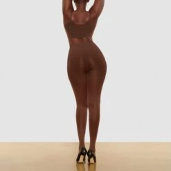 HOSIERY BRALETTE | COCOA -Underwear Specialty Shop SKIMS BRA BR BRA 0730 BT COA BK