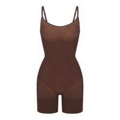 EVERYDAY SCULPT MID THIGH BODYSUIT | COCOA