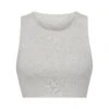 COTTON RIB SUPER CROP TANK | LIGHT HEATHER GREY -Underwear Specialty Shop SKIMS LOUNGEWEAR AP CRP 1399 LHG