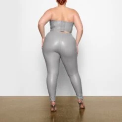 FAUX LEATHER CORSET | CARBON -Underwear Specialty Shop SKIMS LOUNGEWEAR AP CST 2558 AC CBN 0013 BK