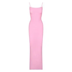SOFT LOUNGE LONG SLIP DRESS | COTTON CANDY