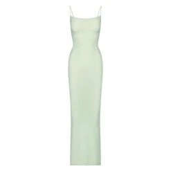 SOFT LOUNGE LONG SLIP DRESS | HONEYDEW