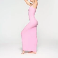 SOFT LOUNGE LONG SLIP DRESS | COTTON CANDY 9 SOFT LOUNGE LONG SLIP DRESS | COTTON CANDY -Underwear Specialty Shop SKIMS LOUNGEWEAR AP DRS 0596 KD CCY 0011 SD