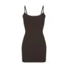 FITS EVERYBODY SLIP DRESS | ESPRESSO -Underwear Specialty Shop SKIMS LOUNGEWEAR AP DRS 0651 ESP