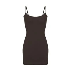 FITS EVERYBODY SLIP DRESS | ESPRESSO