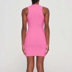 COTTON RIB TANK DRESS | SUGAR PINK -Underwear Specialty Shop SKIMS LOUNGEWEAR AP DRS 1398 HB PIN 0011 BK