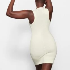 COTTON RIB TANK DRESS | BONE -Underwear Specialty Shop SKIMS LOUNGEWEAR AP DRS 1398 MK BON BK
