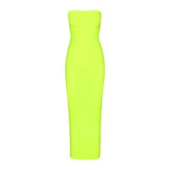 FITS EVERYBODY TUBE DRESS | GREEN HIGHLIGHTER