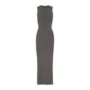 SMOOTH LOUNGE CREW NECK SLEEVELESS DRESS | GUNMETAL -Underwear Specialty Shop SKIMS LOUNGEWEAR AP DRS 2044 GUN