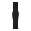 SMOOTH LOUNGE CREW NECK SLEEVELESS DRESS | ONYX