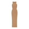 SOFT LOUNGE SHIMMER RACERBACK DRESS | CAMEL