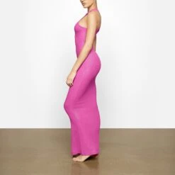 SOFT LOUNGE SHIMMER RACERBACK DRESS | FUCHSIA -Underwear Specialty Shop SKIMS LOUNGEWEAR AP DRS 2119 XA FCF 0012 SD
