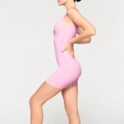 SOFT LOUNGE MINI DRESS | COTTON CANDY -Underwear Specialty Shop SKIMS LOUNGEWEAR AP DRS 2183 KD CCY 0009 SD