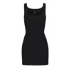 SOFT LOUNGE MINI DRESS | ONYX