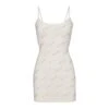 RHINESTONE LOGO POINTELLE MINI SLIP DRESS | MARBLE -Underwear Specialty Shop SKIMS LOUNGEWEAR AP DRS 2254 MBL