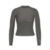 SKIMS PERFORMANCE LONG SLEEVE TOP | GUNMETAL -Underwear Specialty Shop SKIMS LOUNGEWEAR AP LGS 1601 GUN