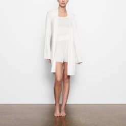SOFT LOUNGE ROBE | MARBLE 11 SOFT LOUNGE ROBE | MARBLE -Underwear Specialty Shop SKIMS LOUNGEWEAR AP RBE 0345 OC MBL FR