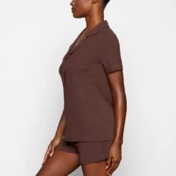 SOFT LOUNGE SHORT SLEEP SET | COCOA -Underwear Specialty Shop SKIMS LOUNGEWEAR AP SET 2519 WA COA 2626 SD