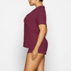 SOFT LOUNGE SHORT SLEEP SET | WINE -Underwear Specialty Shop SKIMS LOUNGEWEAR AP SET 2519 WD WNE 3281 SD