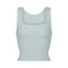 COTTON RIB TANK | FROST -Underwear Specialty Shop SKIMS LOUNGEWEAR AP TNK 0038 FSTcopy