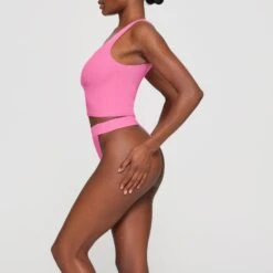 COTTON RIB TANK | SUGAR PINK -Underwear Specialty Shop SKIMS LOUNGEWEAR AP TNK 0038 HB PIN 0007 SD
