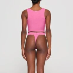 COTTON RIB TANK | SUGAR PINK -Underwear Specialty Shop SKIMS LOUNGEWEAR AP TNK 0038 HB PIN 0011 BK