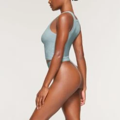 COTTON RIB TANK | FROST -Underwear Specialty Shop SKIMS LOUNGEWEAR AP TNK 0038 OB FRS 0009