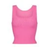 COTTON RIB TANK | SUGAR PINK