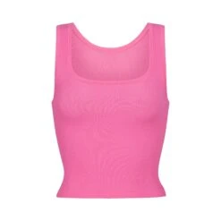 COTTON RIB TANK | SUGAR PINK