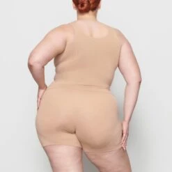 SOFT SMOOTHING TANK | CLAY -Underwear Specialty Shop SKIMS LOUNGEWEAR AP TNK 0182 NB CLY BK