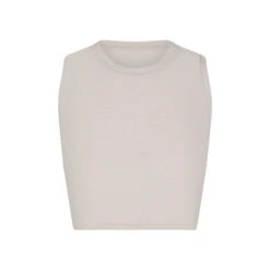 BOYFRIEND CROP TANK | STONE