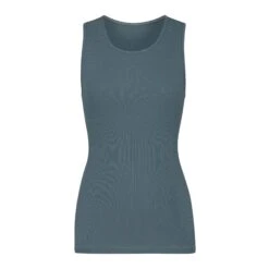 COTTON RIB LONG TANK | KYANITE