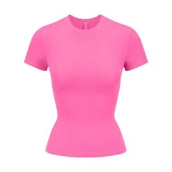 COTTON JERSEY T-SHIRT | SUGAR PINK