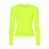 FITS EVERYBODY LONG SLEEVE T-SHIRT | GREEN HIGHLIGHTER 2 FITS EVERYBODY LONG SLEEVE T-SHIRT | GREEN HIGHLIGHTER -Underwear Specialty Shop SKIMS LOUNGEWEAR AP TSH 0650 GRH