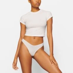 NEW VINTAGE CROPPED RAGLAN T-SHIRT | MARBLE 8 NEW VINTAGE CROPPED RAGLAN T-SHIRT | MARBLE -Underwear Specialty Shop SKIMS LOUNGEWEAR AP TSH 1367 ND MBL FR