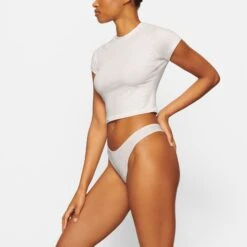 NEW VINTAGE CROPPED RAGLAN T-SHIRT | MARBLE 9 NEW VINTAGE CROPPED RAGLAN T-SHIRT | MARBLE -Underwear Specialty Shop SKIMS LOUNGEWEAR AP TSH 1367 ND MBL SD