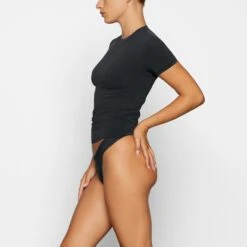 NEW VINTAGE LONG T-SHIRT | WASHED ONYX -Underwear Specialty Shop SKIMS LOUNGEWEAR AP TSH 2504 WC WON 3107 SD