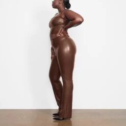 FAUX LEATHER TUBE TOP | COCOA -Underwear Specialty Shop SKIMS LOUNGEWEAR AP TUB 1506 LD COA SD2