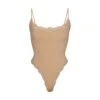 FITS EVERYBODY CORDED LACE CAMI BODYSUIT | CLAY -Underwear Specialty Shop SKIMS LOUNGEWEAR BD THG 4127 CLY