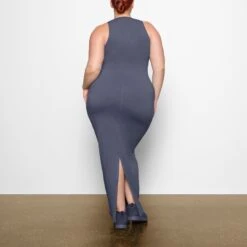 OUTDOOR TANK DRESS | STEEL BLUE -Underwear Specialty Shop SKIMS LOUNGEWEAR DR MAX 2781 AC SLB 0016 BK