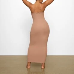 FITS EVERYBODY CORDED LACE LONG SLIP DRESS | SIENNA -Underwear Specialty Shop SKIMS LOUNGEWEAR DR MAX 4125 FA SIE 0022 BK