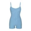 LOGO POINTELLE ONESIE | IRIS BLUE -Underwear Specialty Shop SKIMS LOUNGEWEAR OS SRT 3038 IRB