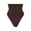 CORE CONTROL HIGH-WAISTED THONG | COCOA -Underwear Specialty Shop SKIMS LOUNGEWEAR PN THG 3377 COA