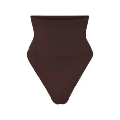 CORE CONTROL HIGH-WAISTED THONG | COCOA
