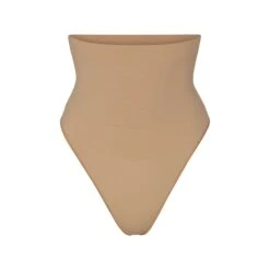 CORE CONTROL HIGH-WAISTED THONG | OCHRE